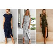 Belted Midi Jersey Dress - 3 Colours & UK Sizes 10-16!
