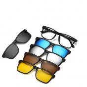 5 in 1 Magnetic Lens Swappable Sunglasses Clip