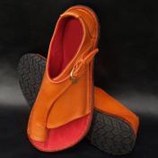 Large Size Women Retro Solid Color Buckle Clip Toe Flat Sandals