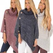 Women Casual Long Sleeve Knitted Pullover Loose Sweater