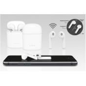 Apple-Compatible Wireless Earbuds with Charging Case - 2 Colours!