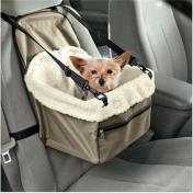 Fleece-Lined Pet Car Seat
