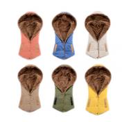 Faux-Fur Lined Hooded Gilet