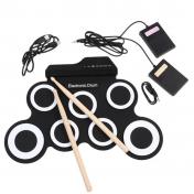 Compact Format Portable Digital Electronic Roll Up Drum Set