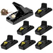 Easy to Set Reusable Mouse Control Snap Traps （6 Pack）