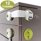 12 PCS Child Safety Cupboard Locks