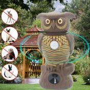Owl Alert Owl Statue Pesticide-free Ultrasonic Pest Repeller 