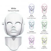 7 Colors LED Light Facial Mask with Neck Skin Rejuvenation