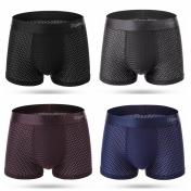 Men’s summer Soft Breathable mesh ice silk Underwear Boxer Shorts