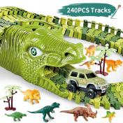 Dinosaur Railway Racing Track Toy Set