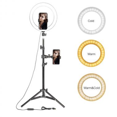 LED Dimmable Selfie Ring Light with 120CM Stand