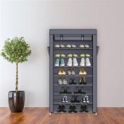 10 Tiers Shoe Rack with Dustproof Cover Closet Shoe Storage Cabinet Organizer