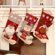 New Year Christmas Stocking Sack Xmas Gift Candy Bag Christmas Tree Decorations