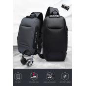 Men's Multifunctional Waterproof and Anti-theft One-shoulder Chest Bag