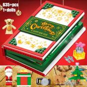 Creativity LED Christmas Rotating Music Box Building Blocks Toys