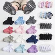 6 Pairs/lot Cotton Children's Anti-slip Boat Socks