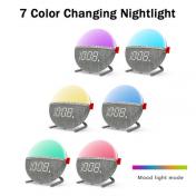 Color Changing Alarm Clock Night Light