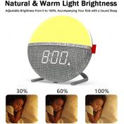 Color Changing Alarm Clock Night Light