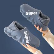 Unisex Waterproof Plush Cotton Slippers