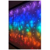 Magical Rainbow Icicle LED String Curtain Lights