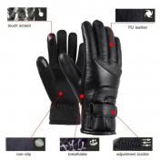 Waterproof USB Powered Heated Leather Gloves