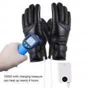 Waterproof USB Powered Heated Leather Gloves