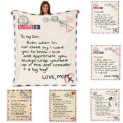 Express Love Letter Quiled  Flannel Blanket