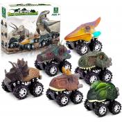 Pull Back Dinosaur Toy Car Set