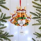 Personalized Reindeer Family members Christmas Tree Ornament