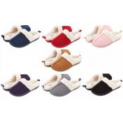 Women's Fur Lined Clog Slippers with Memory Foam