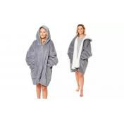 Adults Sherpa Zip-up Hoodie Blanket