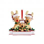 Reindeer Family Christmas Ornament