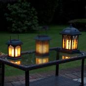 Solar Garden Flickering Candle Lantern
