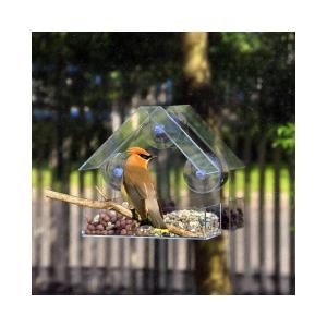 Clear Window Viewing Birdhouse Pet Water Feeder