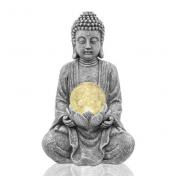 Solar Antique Brass Buddha Light