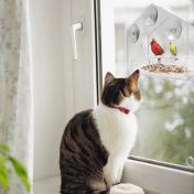 Clear Window Viewing Birdhouse Pet Water Feeder