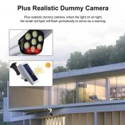 77 LED Solar Light Motion Sensor Security Dummy Camera