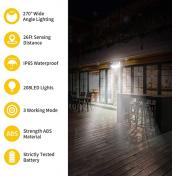 Solar Security 208 LED Outdoor Motion Sensor Wall Lights