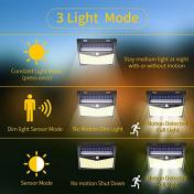 Solar Security 208 LED Outdoor Motion Sensor Wall Lights
