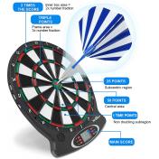Electronic Dartboard with LED Digital Score Display and Plastic Tip Darts