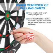 Electronic Dartboard with LED Digital Score Display and Plastic Tip Darts