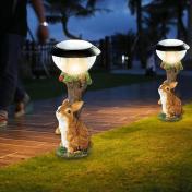 Garden Statues Annimal Squirrel Solar LED Light