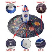 NASA Inspired Kids Rocket Sprinkler Water Games Play Mat