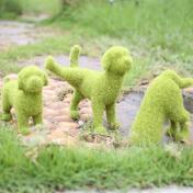 Topiary Flocking Dog Decor
