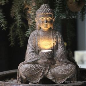 Meditative Buddha Solar LED Light