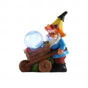Pushcart Dwarf Magic Ball Statue