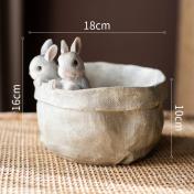 Pocket Bunny Flower Pot