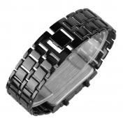 Men's  Full Metal Digital Lava Creative Wrist Watch