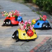 Ladybugs Flower Pot Garden Decoration