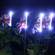 Solar British Flag Lights